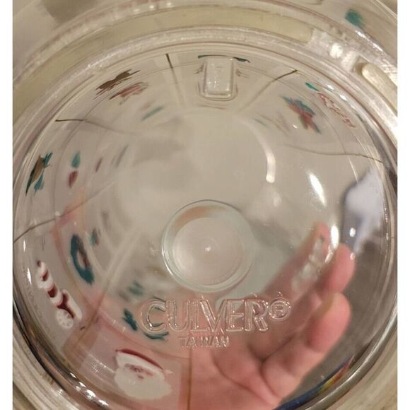Culver Encounters Christmas Potpourri Pitcher Acrylic Vintage - Picture 6 of 6